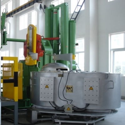 旋轉式電坩堝熔鋁爐 ab聯(lián)體雙坩堝爐定制