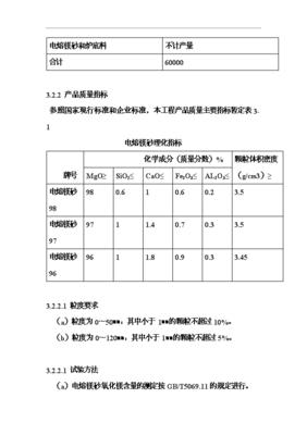 6萬噸電熔鎂生產線項目投資立項申報材料